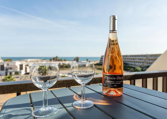 Libertino - Vue - Design - Terrasse - Parking - Heliopolis Village Naturiste Agde