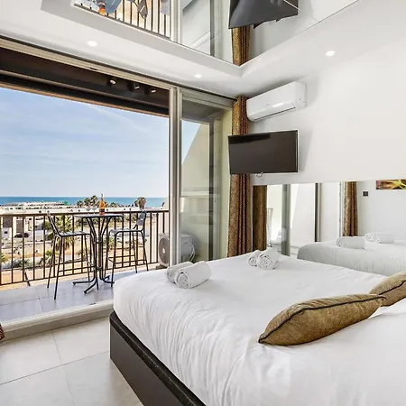 Libertino - Vue - Design - Terrasse - Parking - Heliopolis Village Naturiste Apartamento *