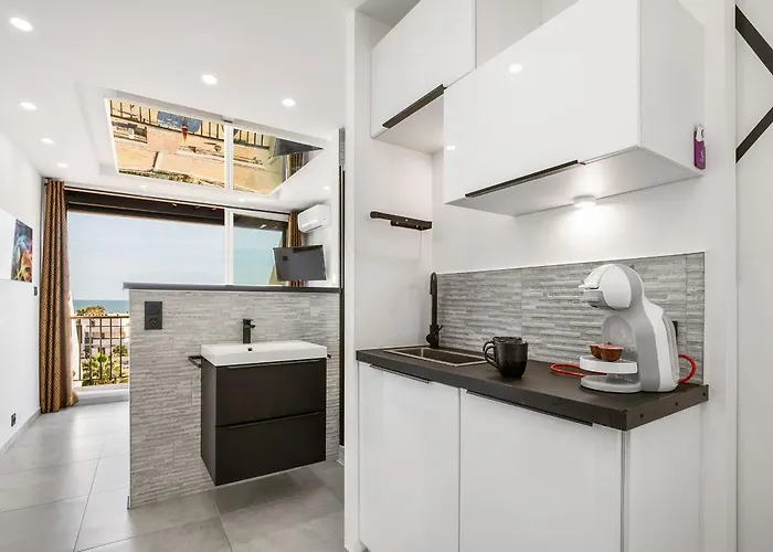 Libertino - Vue Mer - Studio Design - Terrasse - Parking - Heliopolis Village Naturiste Apartament Agde