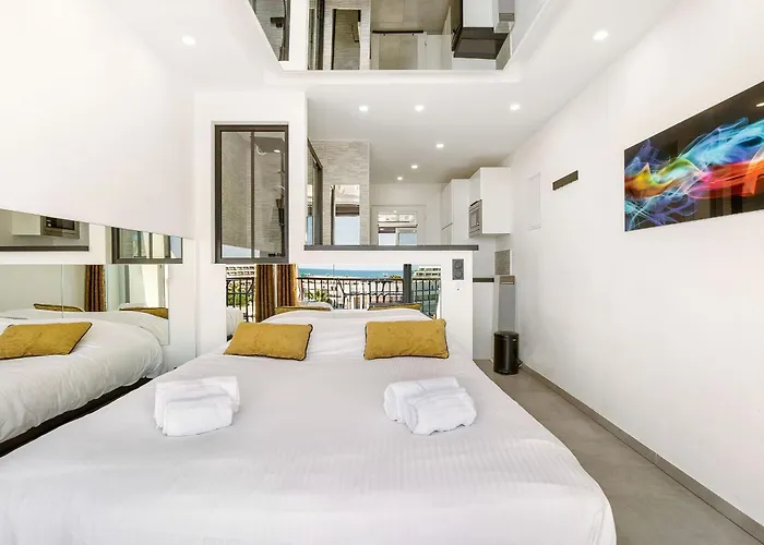 Apartment Vue Mer Studio Libertino Design - Terrasse - Parking - Village Naturiste Agde