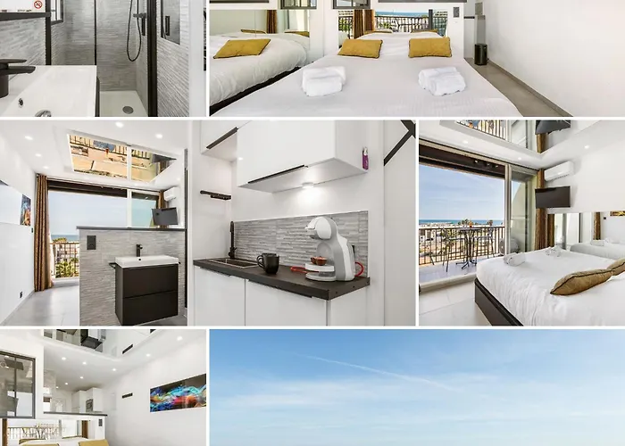 Libertino - Vue Mer - Studio Design - Terrasse - Parking - Heliopolis Village Naturiste